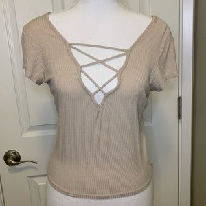 Cute Shirt w/ Crisscross